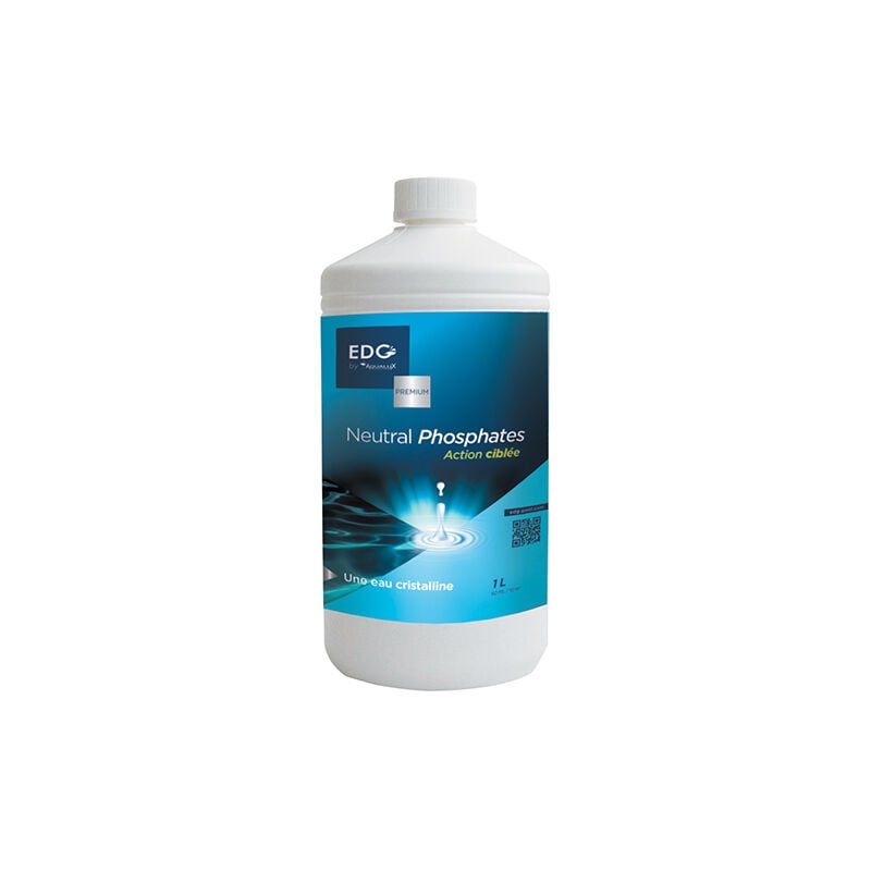 Neutral Phosphates - Stop Phosphates Algues Vertes Piscine - Compatible Tout Traitement - Bidon 1L EDG Gamme Premium - white