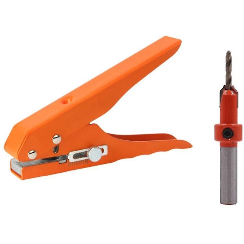 Fei Yu - Pince à poinçonner pour bandes de chant Outil de poinçonnage Pince à masquage Foret à fraiser 3x8mm Trou de vis Ha