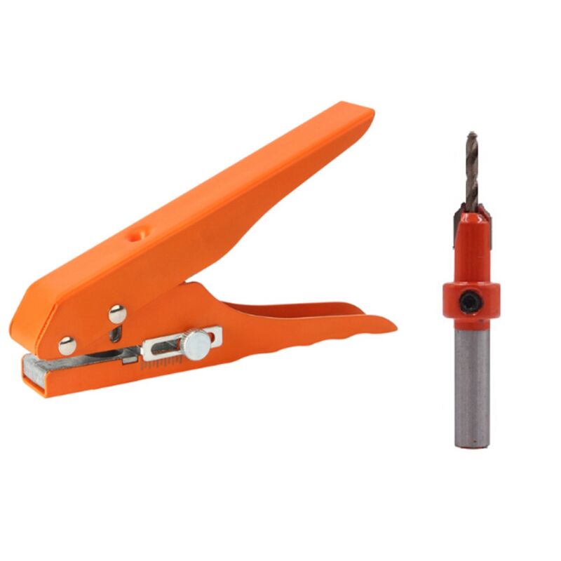 Edge Banding Punching Pliers Tool Masking 3x8MM Countersink Drill Bit Screw Hole Hat Woodworking