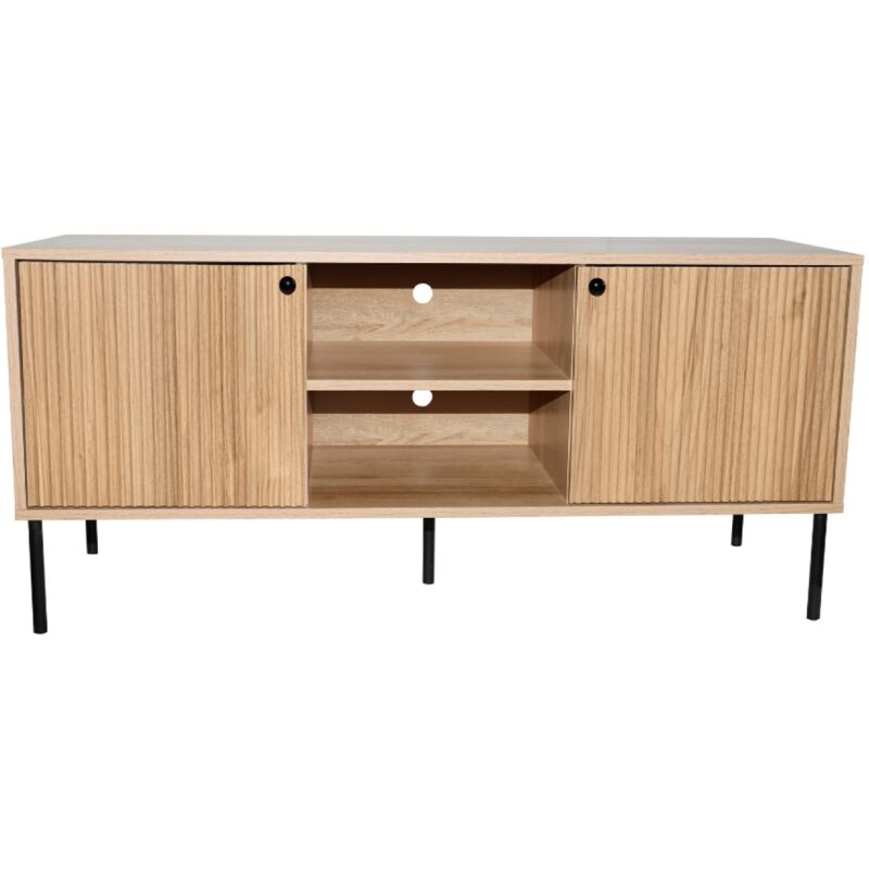Edge - Buffet en bois avec 2 portes et 2 niches