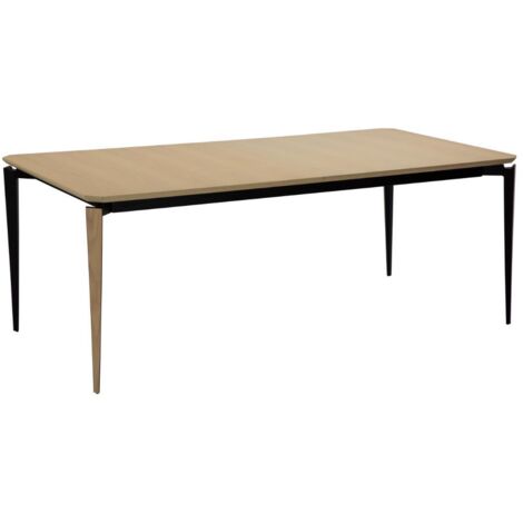 Edge Esstisch mit Auszug 100x200/300 cm inkl. 2 Platten Furnier Eiche.