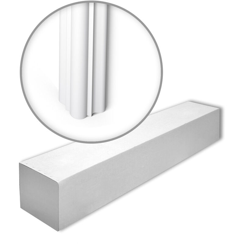 NMC - WE2-box wallstyl Noel Marquet 1 Box 17 pieces Edge protection profile contemporary design white 34 m - white