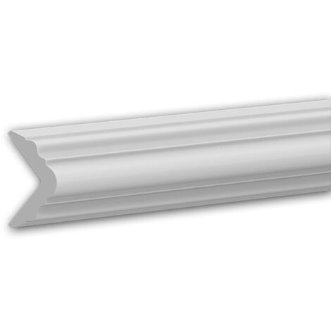 PROFHOME DECOR Edge protection profile Profhome 650240 Stucco moulding Decorative moulding Neo-Classicism style white 2 m