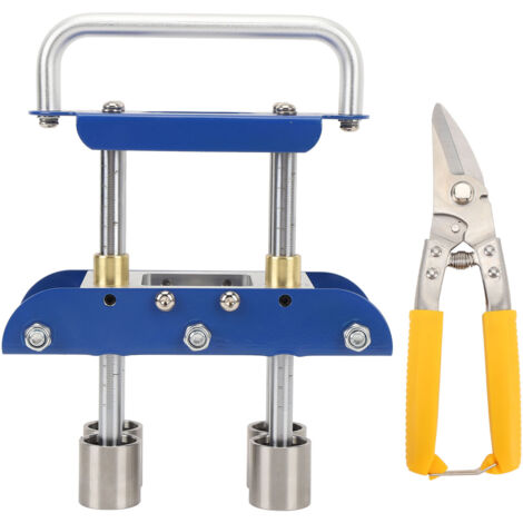 Edge Roller 0 to 90 Degree Angle Sheet Metal Edge Roller Bender with Scissors for Bending Metal Roofing Materials Blue
