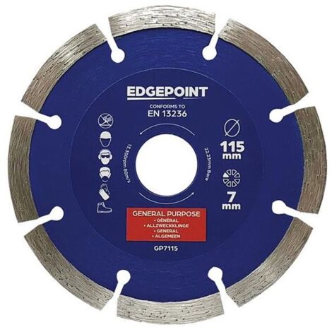 EdgePoint EDGDBGP7115 GP7115 General-Purpose Diamond Blade 115mm EDGDBGP7115