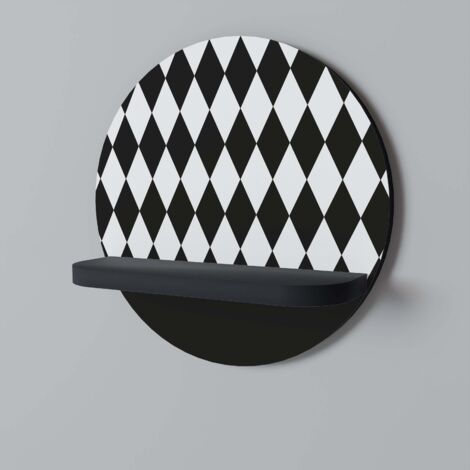 EDGY SERENADE Rundes Regal Schwarz