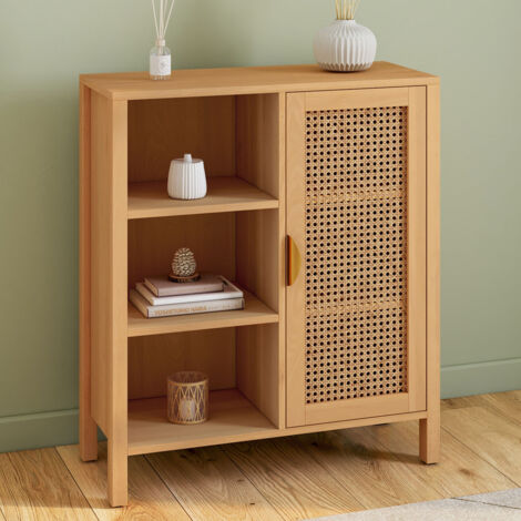 Credenza VidaXL 60x35x70 Cm - Legno Massello, 6 Ripiani, Stile Scandinavo - Foto 5