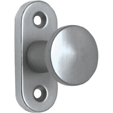 EDI 6041/0000/02 Hebetürknopf  Aluminium F2 / neusilberfarbig 34,5 mm