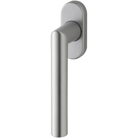 edi DK-Fenstergriff Janus 1010/1000 mit ovaler Rosette,VK7x35 Edelstahl matt