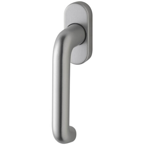 edi DK-Fenstergriff Janus 1013/1000 mit ovaler Rosette,VK7x35 Edelstahl matt