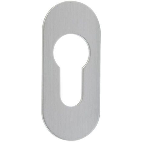 edi PT-Schlüsselrosette Ares 0817/3 oval, PZ gelocht silberfarbig elox.
