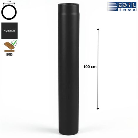 Rosace Saninstal pour poêle à pellets 80mm acier émaillé noir