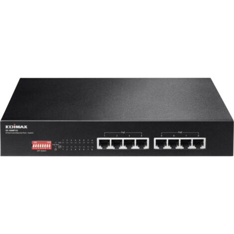EDiMAX Edimax ES-1008P V2 - Switch Ethernet Fast (10/100 Mbps) a 8 porte con supporto PoE e modalit� full duplex