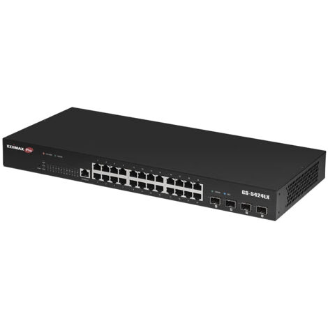 EDiMAX Switch Intelligente 28 Porte Gigabit 4 Porte SFP+ 10GbE GS-5424LX