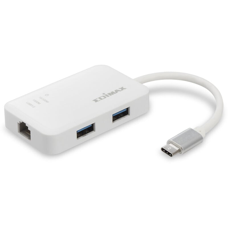 Usb 3.0 Netzwerkadapter EU-4308, usb-c, 3-Port Hub - Edimax