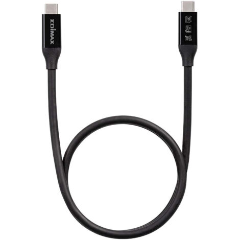EDIMAX USB-Kabel  USB4®, Thunderbolt™ 3 USB-C® Stecker 1.00 m Schwarz  UC4-010TB V2