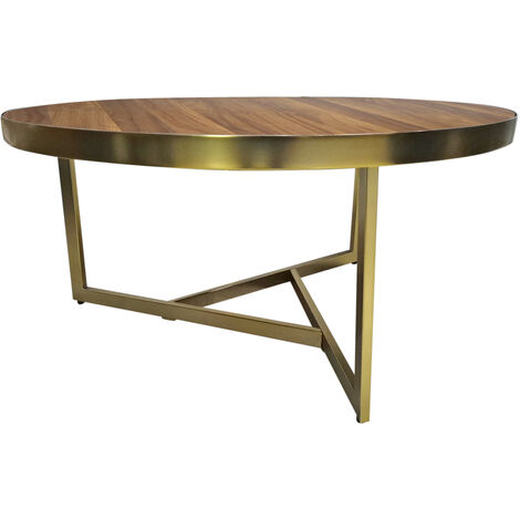 BO LIVING Edinburgh Coffee Table - Gold and Walnut
