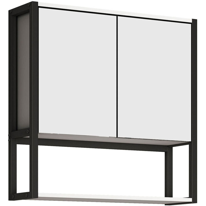 Ebuy24 - Holz Metall Spiegelschrank Spiegel Edino