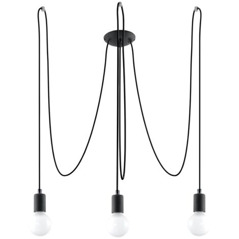 EDISON 3 black chandelier