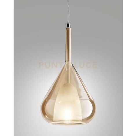 EDISON 3481-50-125 VETRO AMBRA COMPLETO DI CAVO X KIT LUCI SENZA BASE DI ATTACCO