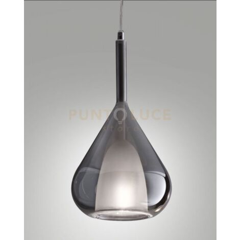 EDISON 3481-50-126 VETRO FUME' COMPLETO DI CAVO X KIT LUCI SENZA BASE DI ATTACCO