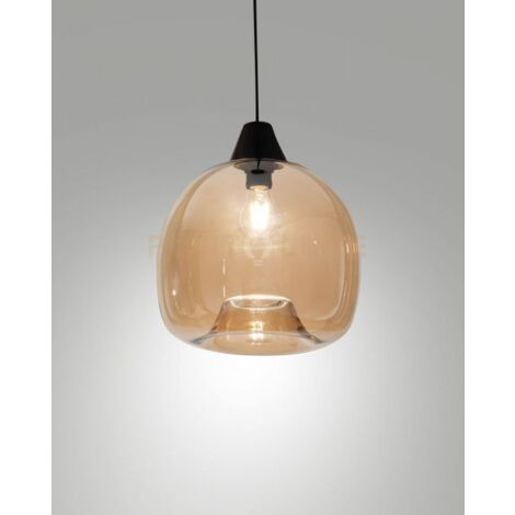 EDISON 3490-59-125 VETRO AMBRA PICCOLO COMPLETO DI CAVO X KIT LUCI