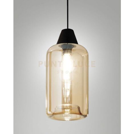 EDISON 3491-50-125 VETRO AMBRA COMPLETO DI CAVO X KIT LUCI D.18X31CM