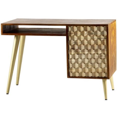 Edison Desk - Solid Mango Wood - L58 x W117 x H78 cm