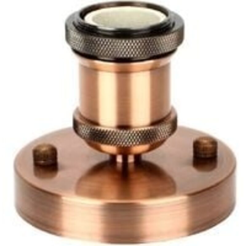 Edison Douille De Lampe E27 Vintage Adaptateur Lumière Socket Rétro Lustre Sans Fil En Céramique à L'intérieur, 1 Pack, Laiton Antique Rouge