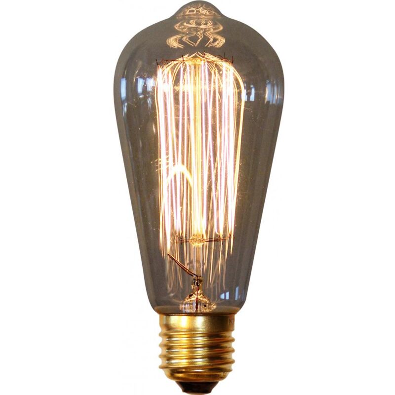 Privatefloor - Vintage Edison Bulb - Squirrel Transparent Brass, Glass, Metal - Transparent