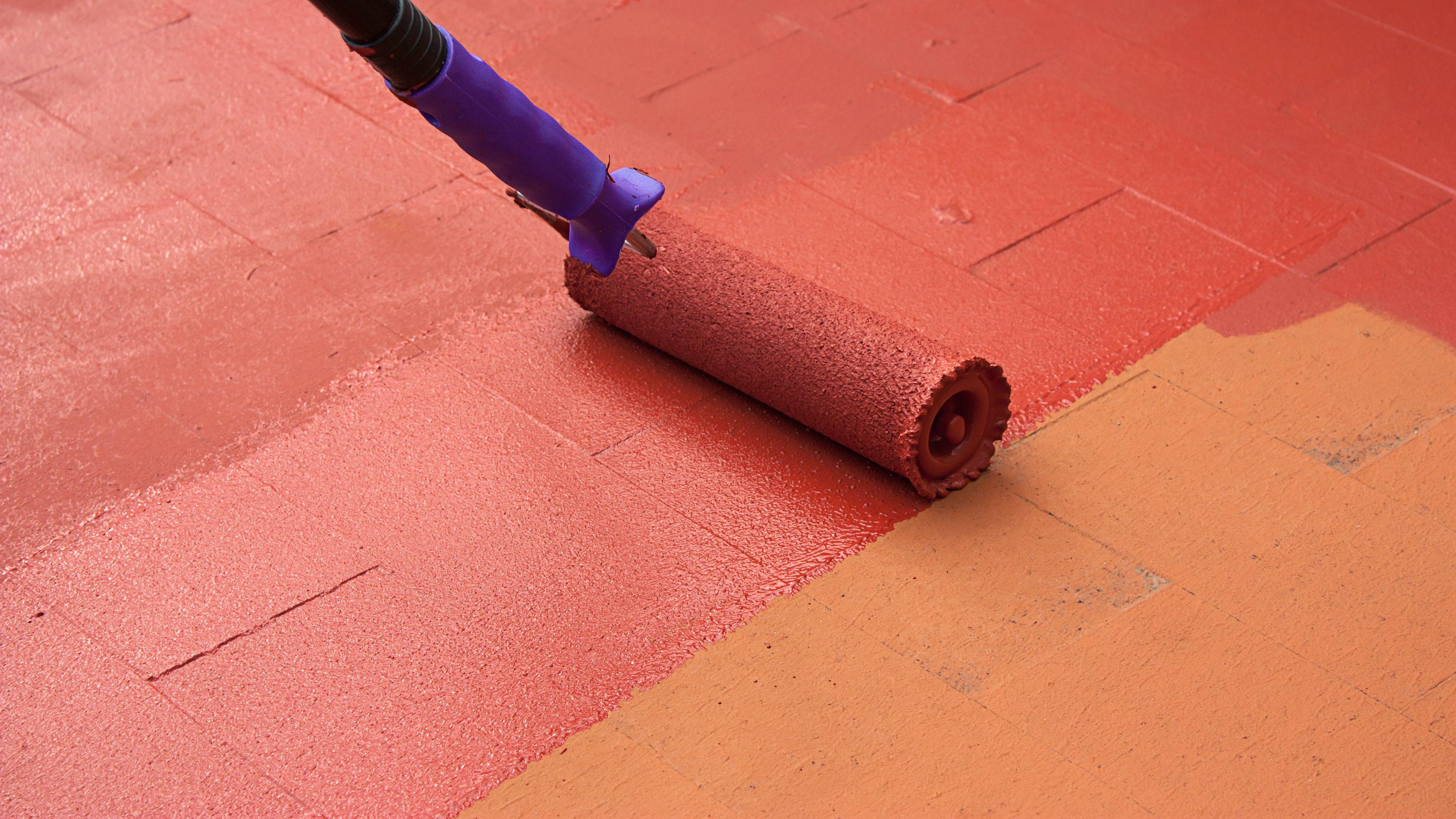 Zoom sur la peinture sol