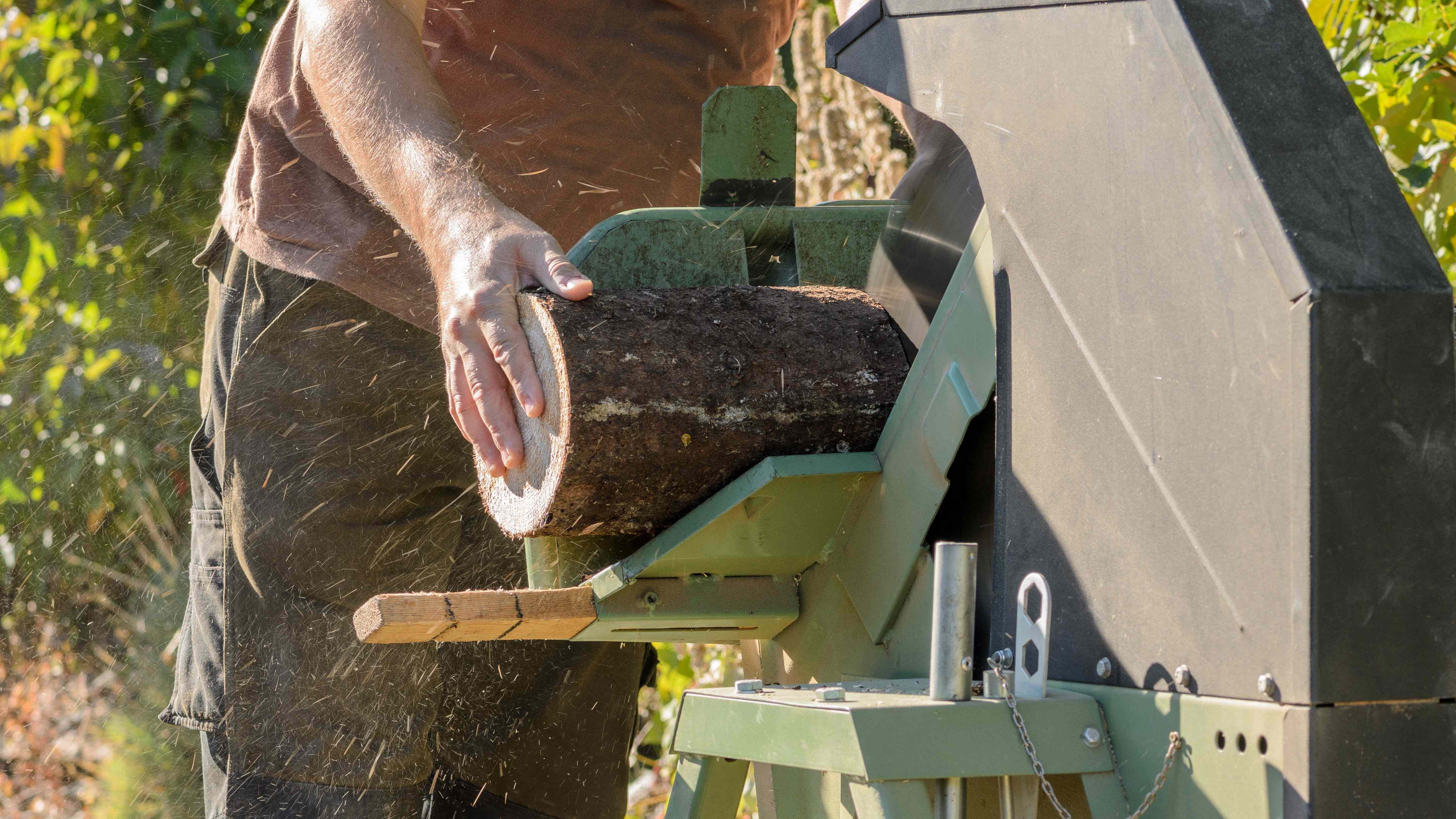 sawing logs