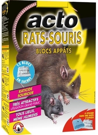 ACTO RATS-SOURIS APPAT AVOINE - Appât Efficace contre Rats et Souris