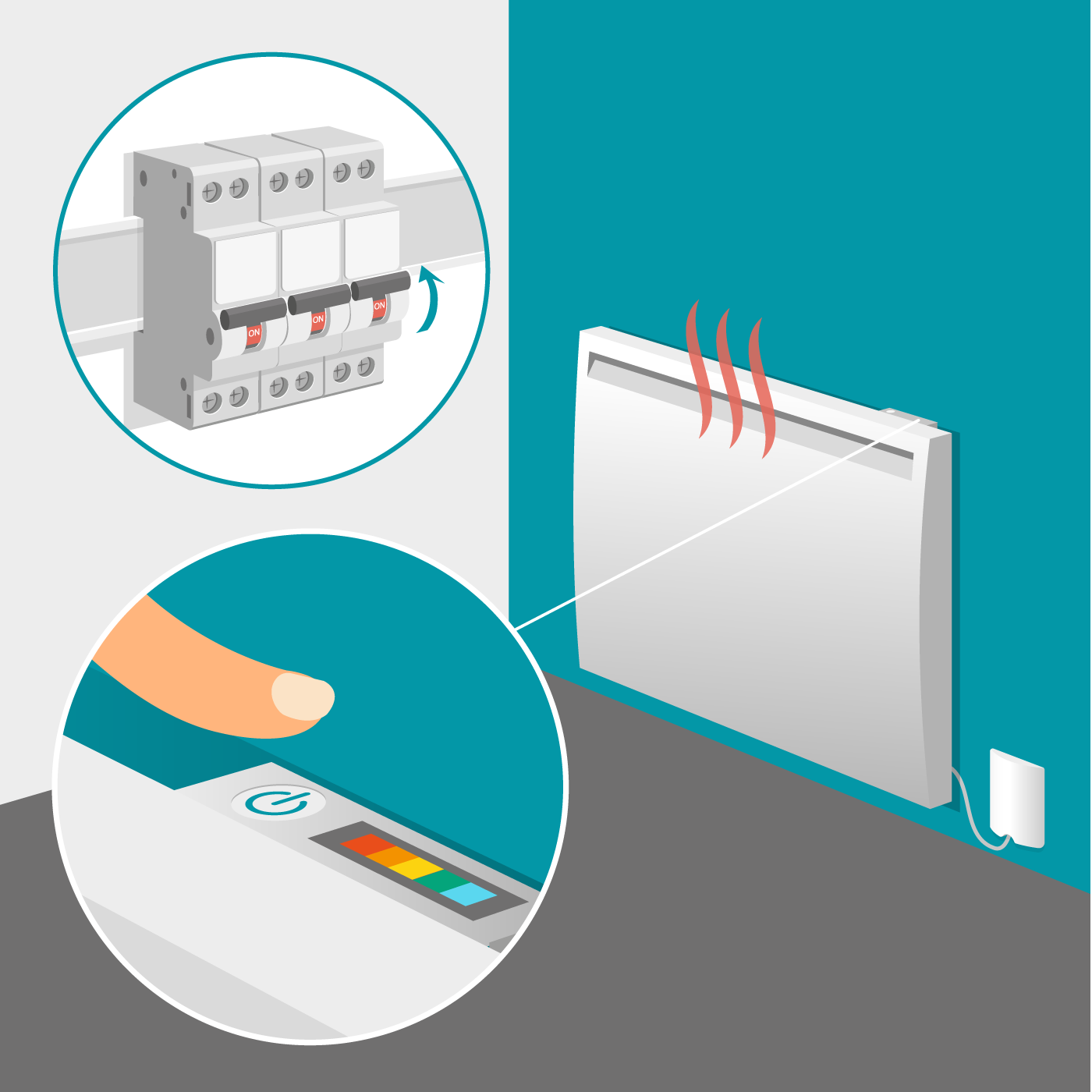 Comment installer un radiateur électrique sans fil neutre ?