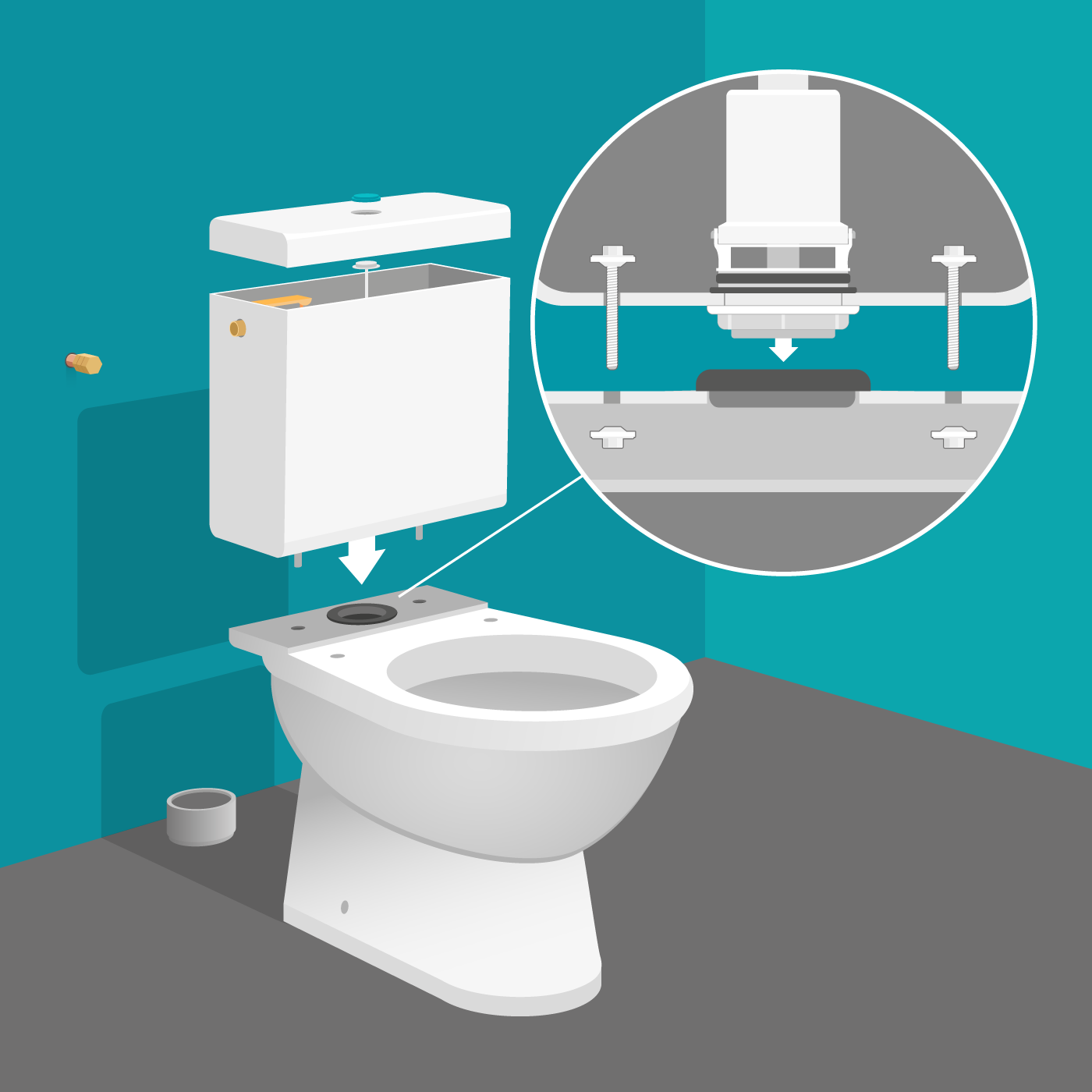 Comment remplacer un joint de pipe d'évacuation sanitaire (WC)? 