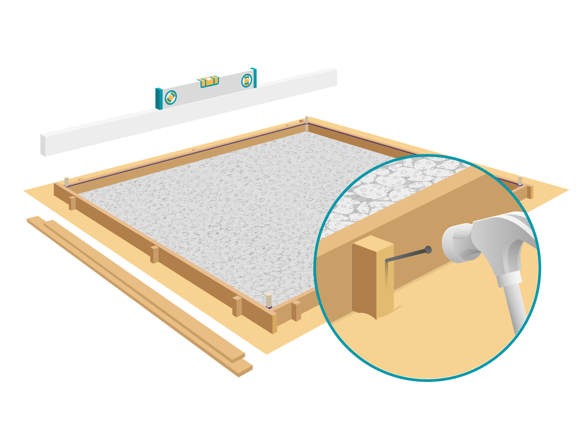 Comment couler une dalle béton pour la terrasse ? - SAMSE