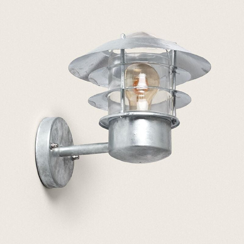 Edit Coastal Stage Outdoor Wall Light - Galvanised Steel Argent