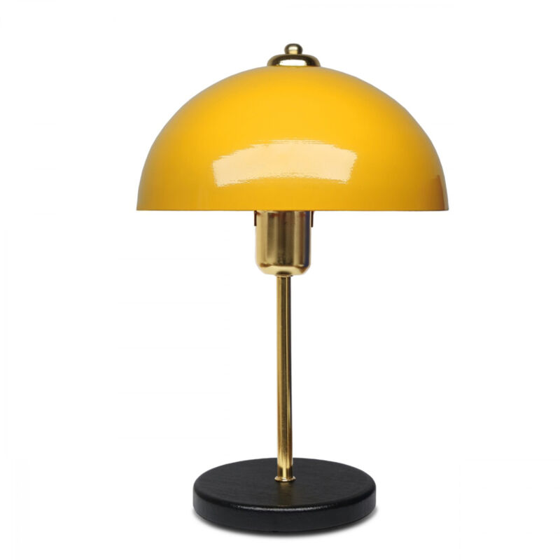 Concept-usine - edith - Lampe de table champignon jaune 38cm