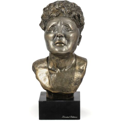 Édith Piaf - busto de mármol, estatuilla de personaje célebre, decoración para oficinas, escuelas y hoteles de Art-Dog
