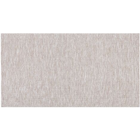 Edler Teppich beige Baumwolle 80 x 150 cm handgewebt Derince - Beige