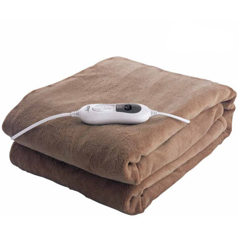 EDM 07487 Couverture électrique marron 180x130 cm