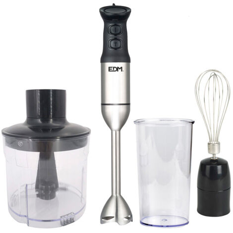 EDM 1200W Mixeur Plongeant Noir Puissant et Ergonomique