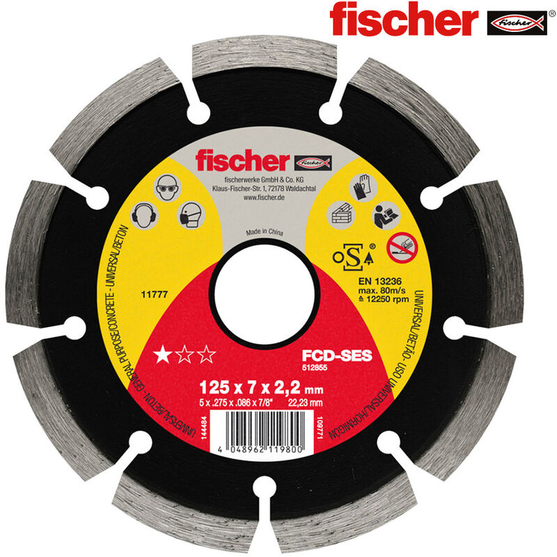 

96353 DISCO CORTE FCD-SES 115X2,0X22,23DIA - Fischer