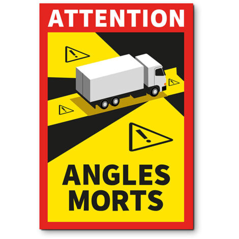 EDM Adesivi Angles Morts Truck 3 Unità 17 x 25 cm