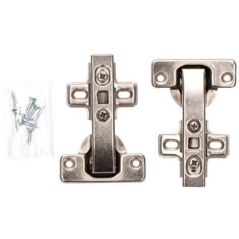 EDM BC12 charnière métal argenté angle 90º 2 unités