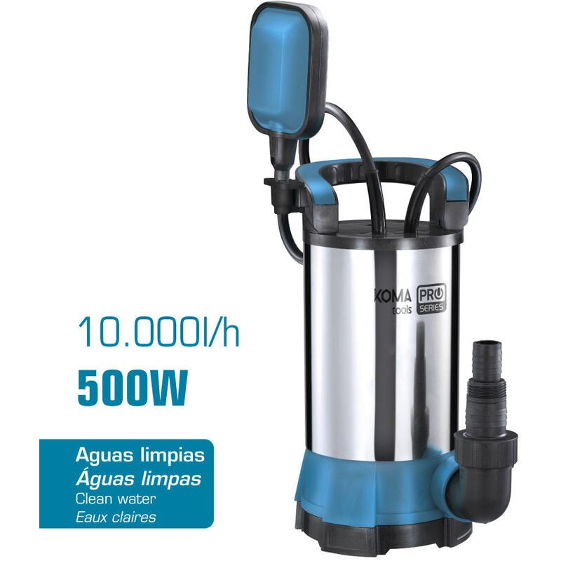 

Bomba 500w inox agua limpia koma tools - EDM