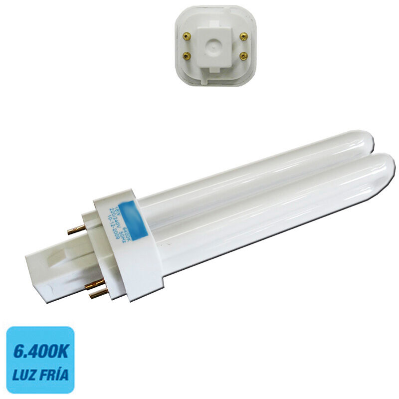 

Bombilla bajo consumo pld-4 pin 18w luz fria 6.400k 4 pin - EDM