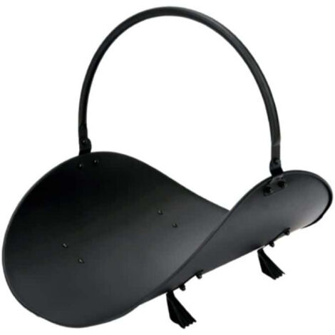 EDM Metall Holzkorb schwarz elegant modern