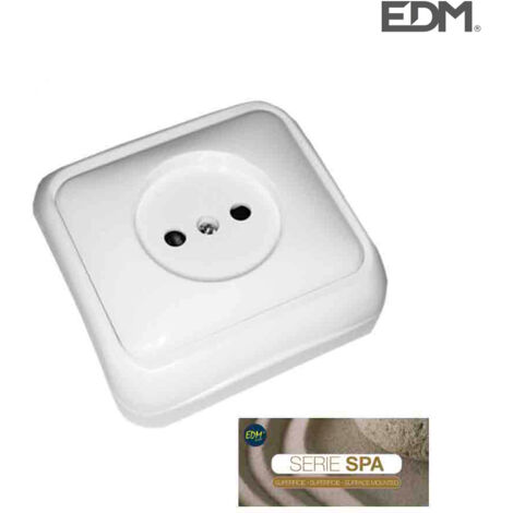 Edm Montaggio a superficie "Serie Spa", 10/16A, blister