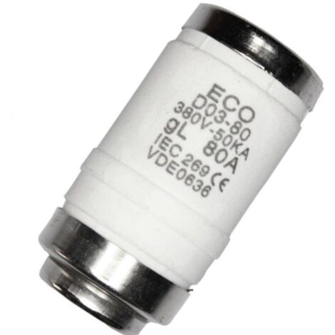 Edm Neozed DO3 80A Fusible électrique blanc 22 5 mm